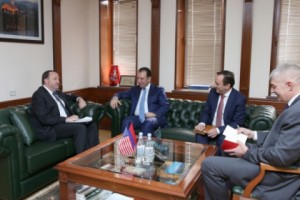 Armenian Defense Minister and U.S. Ambassador to Armenia Discuss Armenian Peacekeepers