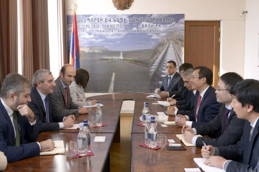 Տրանսպորտի նախարարն ընդունել է «China constuction» շինարարական կազմակերպության 
ներկայացուցիչներին