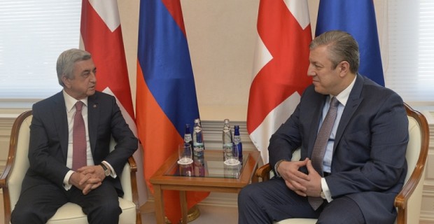 Armenian President, Georgian PM Reaffirm Cordial Relations