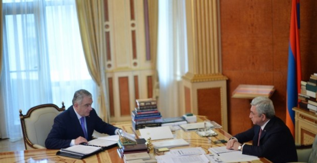 Արման Սահակյանը զեկուցել է Սերժ Սարգսյանի տված հանձնարարականների կատարման ընթացքը