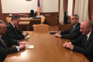 Armenian Foreign Minister, Artsakh President, Meet in Stepanakert