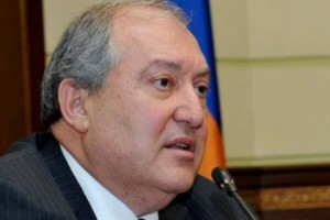 Armenian President Meets Armenian Interns in Washington D.C.