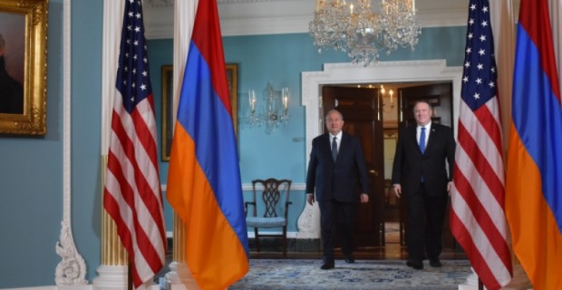 Armenian President Meets U.S. Secretary of State in Washington D.C.