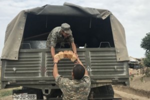 На одной из позиций на восточном участке арцахской границы