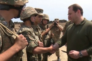 Armenian Defense Minister Visits Artsakh Frontline