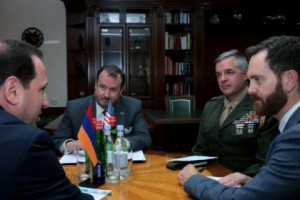 Armenian Defense Minister and U.S. Diplomats Discuss Military Cooperation