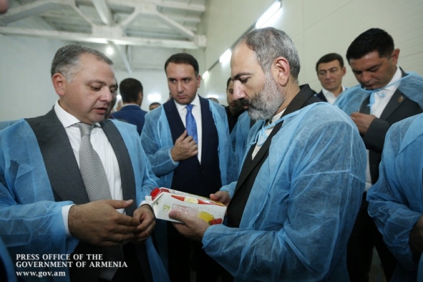 Премьер-министр ознакомился с деятельностью производственных предприятий Араратской 
области