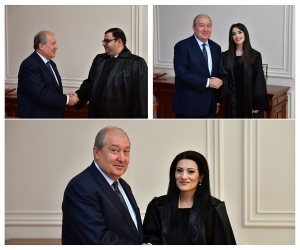 Նախագահի նստավայրում տեղի է ունեցել նորանշանակ դատավորների երդման արարողությունը