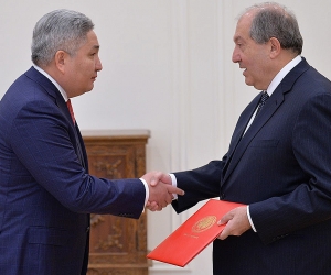 Kyrgyzstan's Ambassador to Armenia Presents Credentials