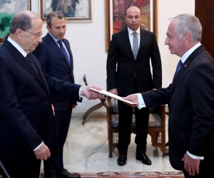 New Armenian Ambassador Presents Credentials to Lebanese President