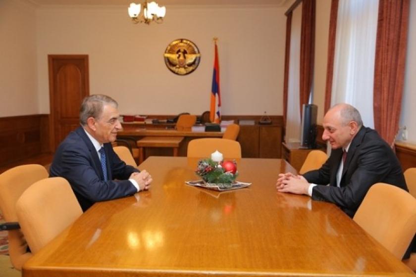 Բակո Սահակյանը ընդունել է Ազգային ժողովի նախագահ Արա Բաբլոյանին
