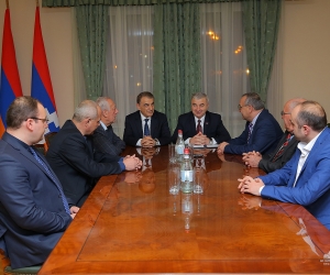 Արցախի խորհրդարանում ընդունել են Ազգային ժողովի նախագահ Արա Բաբլոյանին