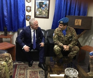 Armenian Ambassador to Lebanon Visits Armenian UNIFIL Troops