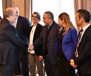 Արմեն Սարգսյանն ընդունել է Հայաստանում Ամերիկայի առևտրի պալատի պատվիրակությանը