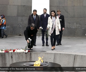 PACE President Pays Respects at Tzitzernakaberd Genocide Memorial