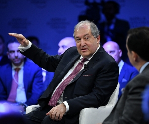 Armenian President Pushes Nuclear and Hydroelectric Power at World Economic Summit
