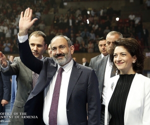 Pashinyan Attends International Workers' Day Event Organized by Grand Holding Company