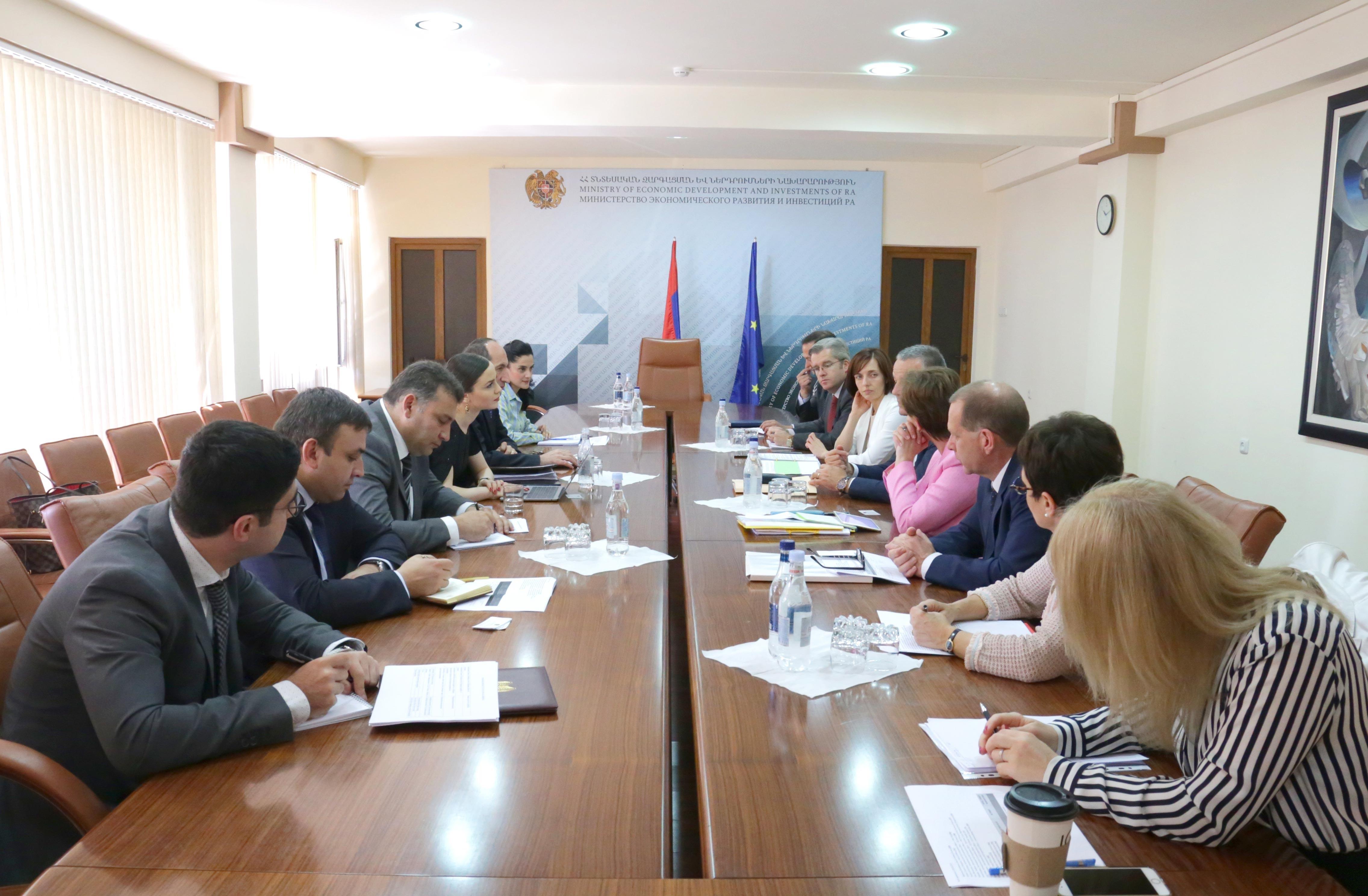Քննարկվել են Եվրամիությունից Հայաստանին տրամադրվող տեխնիկական և բյուջետային աջակցության ծրագրերին առնչվող հարցեր