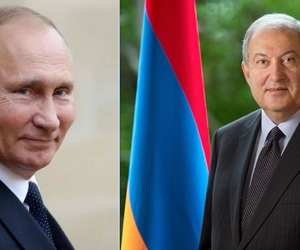 Armenian President Sarkissian Turns 66; Putin Sends Congratulations