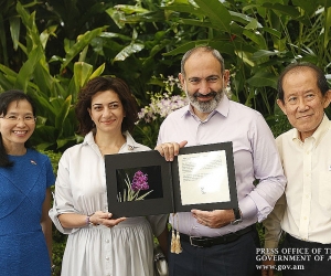 Pashinyan in Singapore: Orchid Named in Honor of Armenian PM and Wife