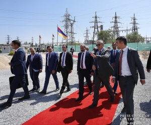 Pashinyan Attends Launch of 250 MW Power Plant in Yerevan
