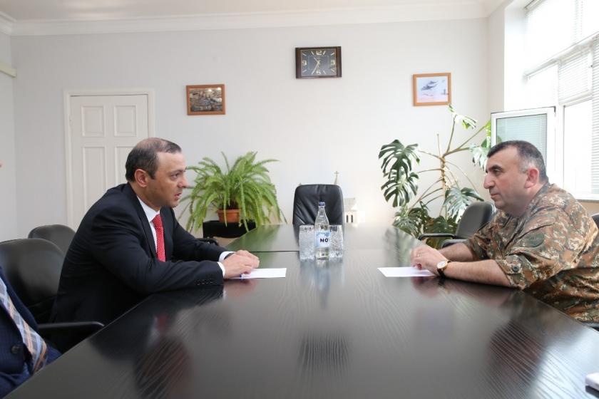 Armenian Security Council Secretary and Artskah Defense Minister Discuss LoC Situation