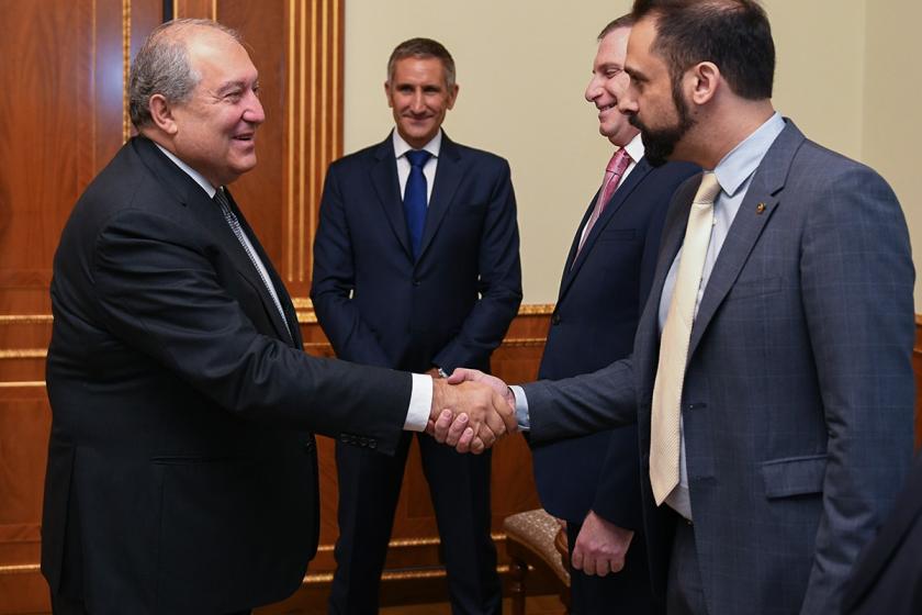 Armenian President Hosts Boeing International Delegation