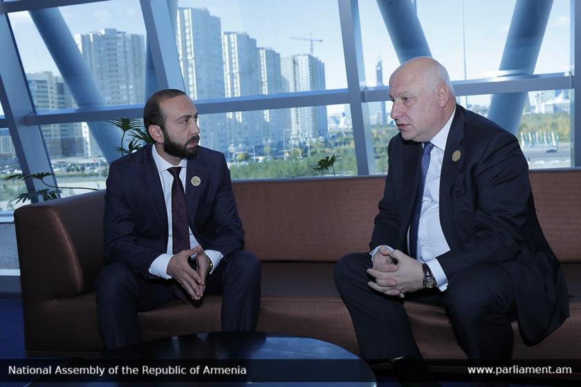 Armenian Parliament Speaker and President of the OSCE PA Meet at MSEAP 4