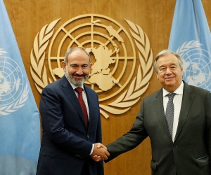 Pashinyan and U.N. Secretary General Antonio Guterres Meet in New York