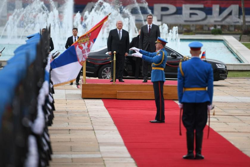 Armenian President Sarkissian Arrives in Serbia on Official Visit