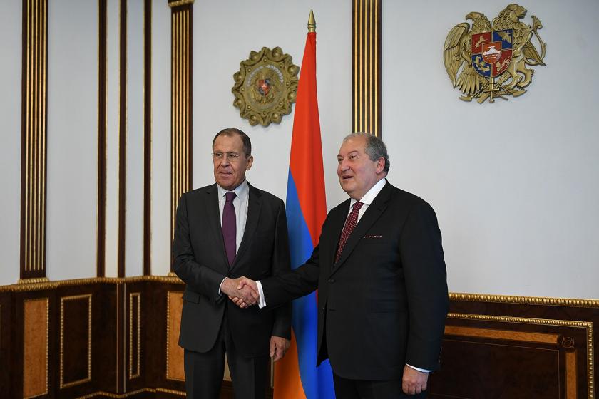 Armenian President Hosts Visiting Russian Foreign Minister Lavrov