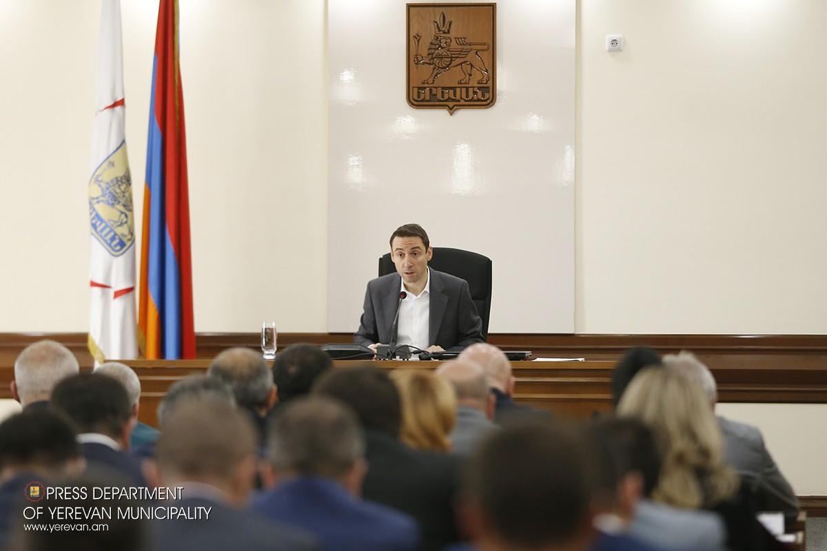 Yerevan Mayor Announces Plan to Achieve European Standards; "Work must begin today"