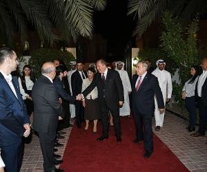 Armenian Embassy in Qatar Hosts Reception for President Sarkissian