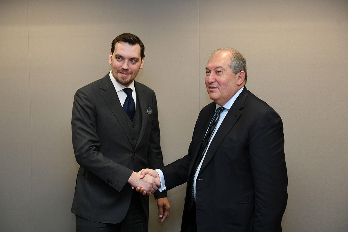 Armenian President and Ukraine PM Meet in London