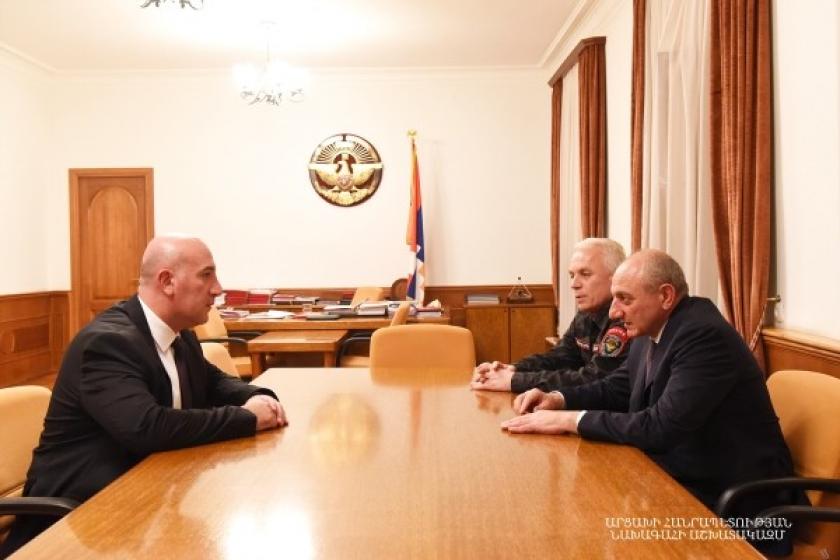 Бако Саакян принял исполняющего обязанности начальника полиции Республики Армения Армана Саркисяна