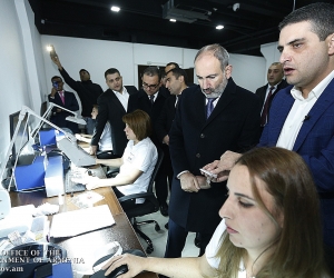 Pashinyan Attends Opening of New Diamond Finishing Plant in Abovyan