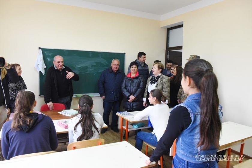 Artsakh President Tours Martakert District; Visits Talish