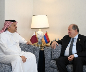 Armenian President, Qatar Deputy PM Discuss Boosting Relations