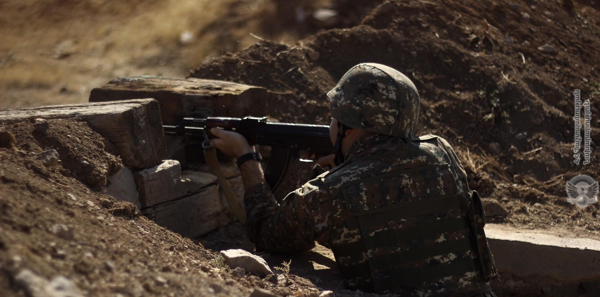 Azerbaijani Sniper Injures Armenian Soldier