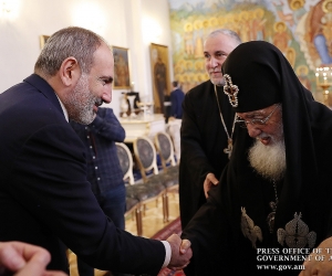 Премьер-министр Пашинян встретился с Католикосом-Патриархом Всея Грузии Илией Вторым