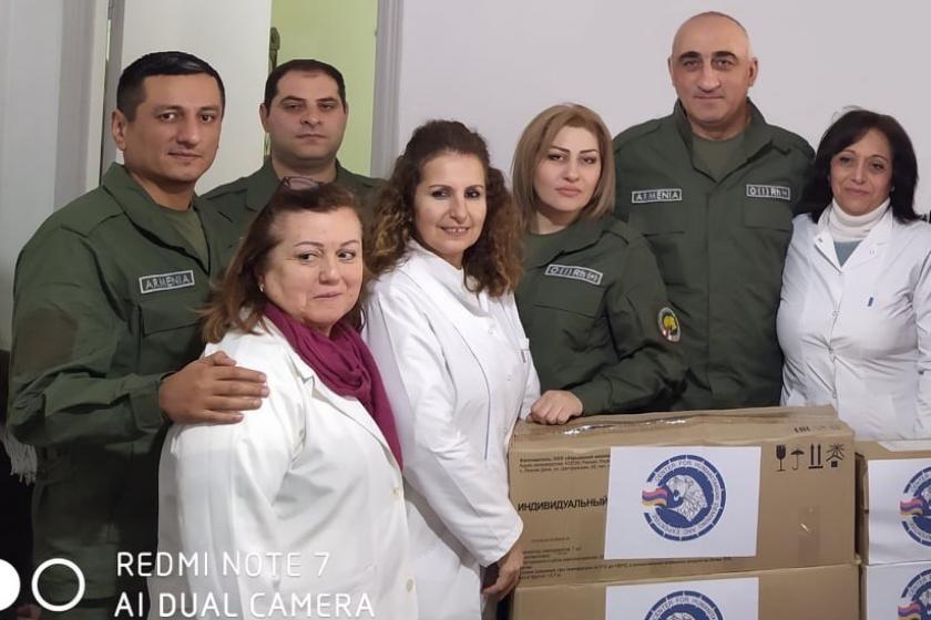 Armenia's Humanitarian Mission Staffers Distribute Medical Supplies in Aleppo