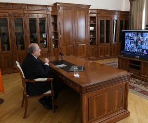 Նախագահ Սարգսյանը մասնակցել է «Քվանտային առաջնորդությունը համավարակի ժամանակ» թեմայով վեբինարի