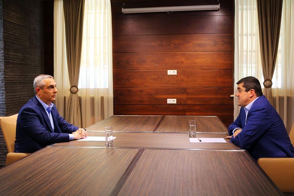 Artsakh Foreign Minister and New President Meet