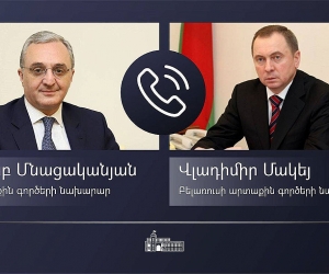 Armenian, Belarus Foreign Ministers Discuss Coronavirus Crisis