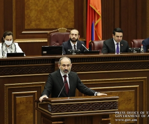 Վարչապետի ելույթը Ազգային ժողովում՝ կառավարության ծրագրի կատարման ընթացքի և արդյունքների մասին տարեկան զեկույցը ներկայացնելիս