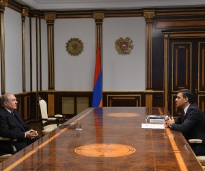 Արմեն Սարգսյանն ընդունել է Հայաստանի մարդու իրավունքների պաշտպան Արման Թաթոյանին