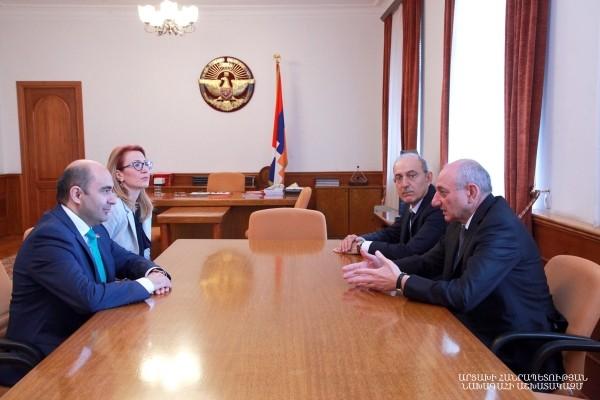 Бако Саакян принял лидера партии «Просвещенная Армения» Эдмона Марукяна