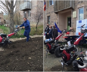 COVID-19 Response: European Union and Austrian Development Agency Provide 11 Motoblocks to Shirak Communities