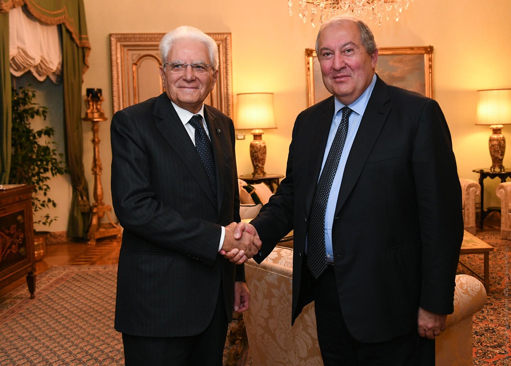 President Sarkisssian Congratulates Italian President on Fiesta della Repubblica