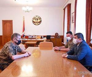 Արցախի Հանրապետության նախագահ Արայիկ Հարությունյանն ընդունել է ԶՈՒ գլխավոր շտաբի պետ Օնիկ Գասպարյանին